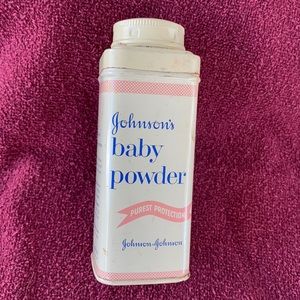 Baby Powder Tin- Vintage Tin - Baby Powder - 4 Ozs J and J